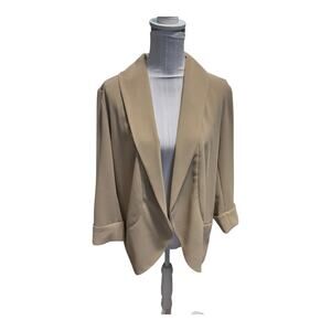 Nine West Tan Oversized Blazer Size L